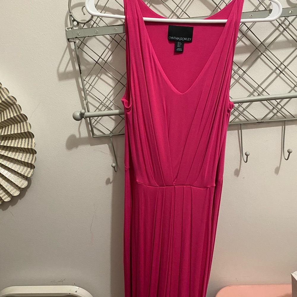 Cynthia Rowley hot pink maxi dress!